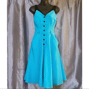 Tatyana Retro style polka dot dress 🦋